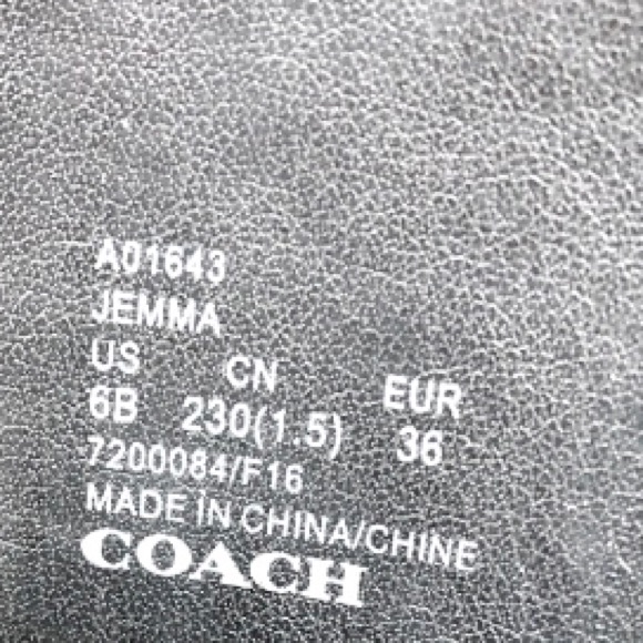 Coach Jemma Soft Calf Ankle Boots Booties Boot - Picture 8 of 12